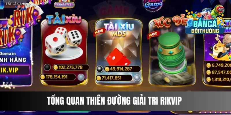 Kho game rikvip đa dạng